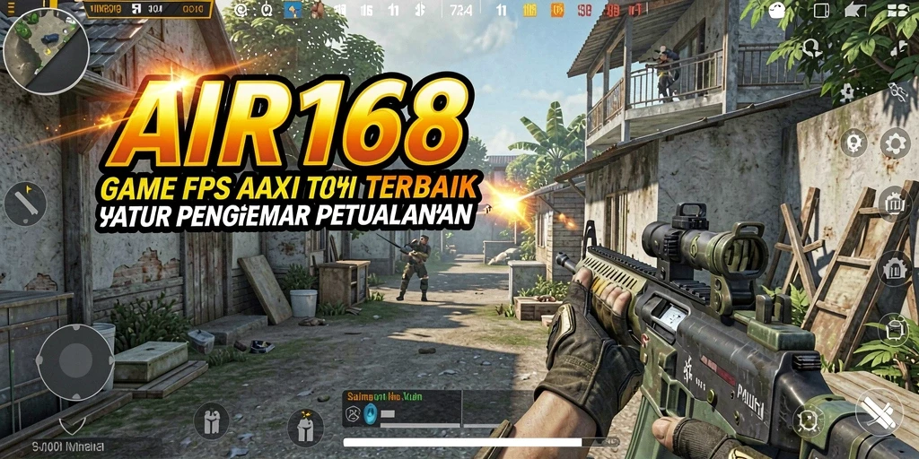 Screenshot menampilkan aksi intens dalam gameplay AIR168 yang mendebarkan.