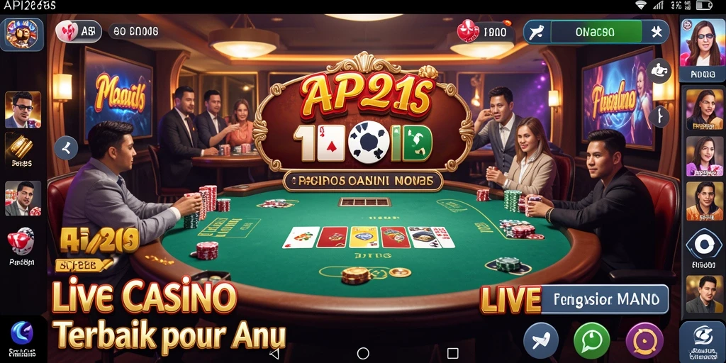 Screenshot gameplay API288 menampilkan dealer profesional dalam suasana Live Casino.