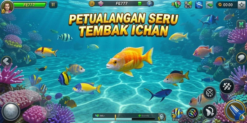 Gameplay seru dengan banyak pilihan ikan untuk ditangkap.