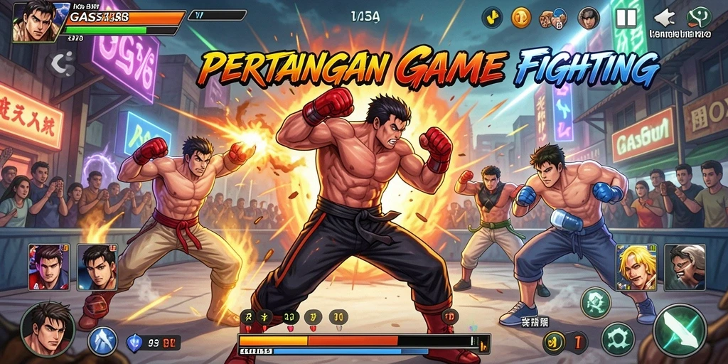 Gameplay GAS138 yang penuh aksi dalam pertarungan seru.