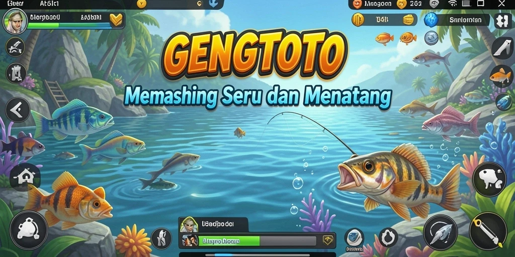Screenshot GENGTOTO menampilkan gameplay Fishing yang seru.
