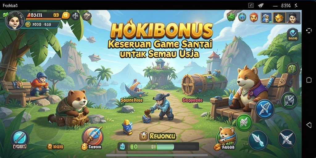 Tampilan gameplay HOKIBONUS yang menarik dan penuh warna.