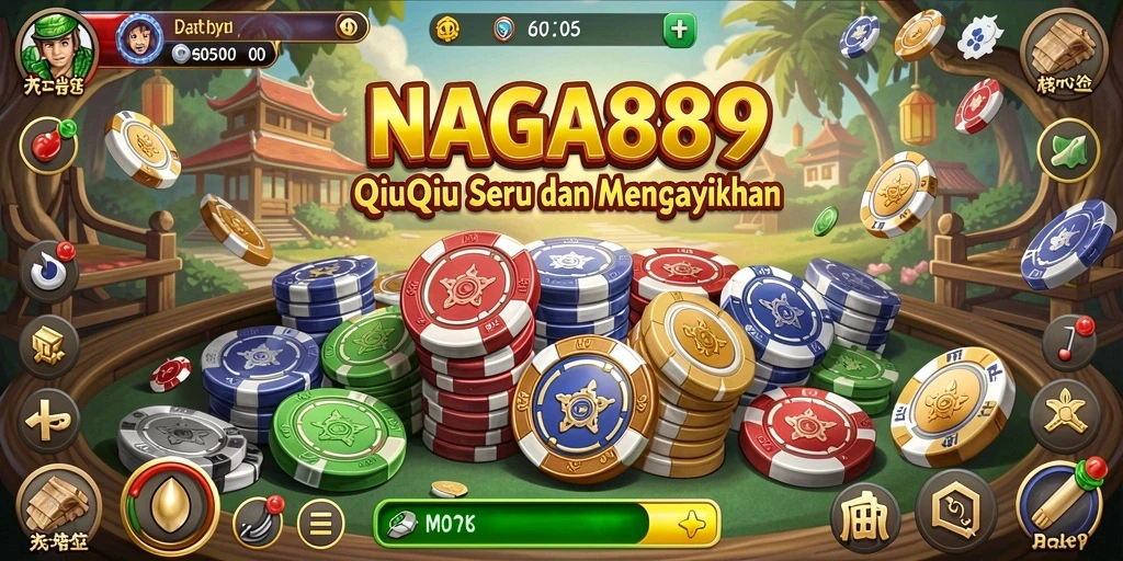 Tampilan gameplay QiuQiu yang menegangkan di NAGA889.