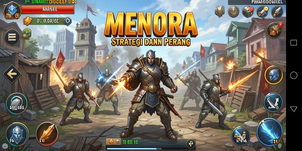 Menampilkan gameplay SINARTOGEL yang seru dalam genre Tower Defense.