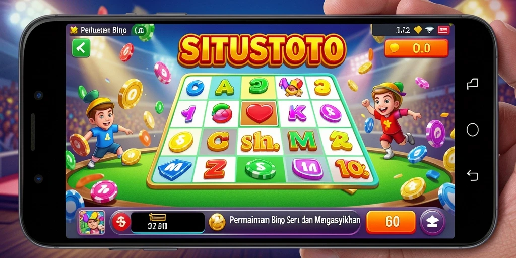 Tampilan gameplay seru dari aplikasi Bingo SITUSTOTO.