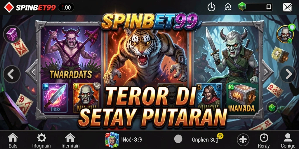 Screenshot SPINBET99 menampilkan suasana horor yang mencekam dan gameplay intens.