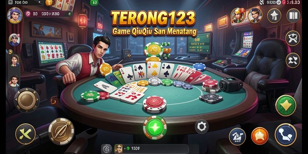 Tampilan menarik dari gameplay QiuQiu dalam TERONG123.