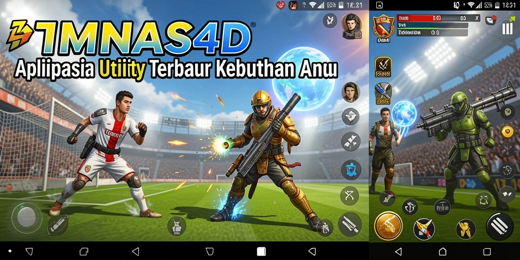 Tampilan utama aplikasi TIMNAS4D dengan fitur-fitur Utility.