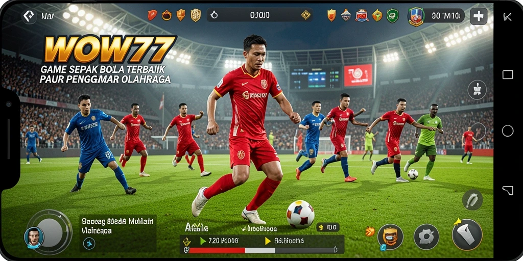 Gameplay seru dan realistis dari WOW77 dalam setiap pertandingan sepak bola.